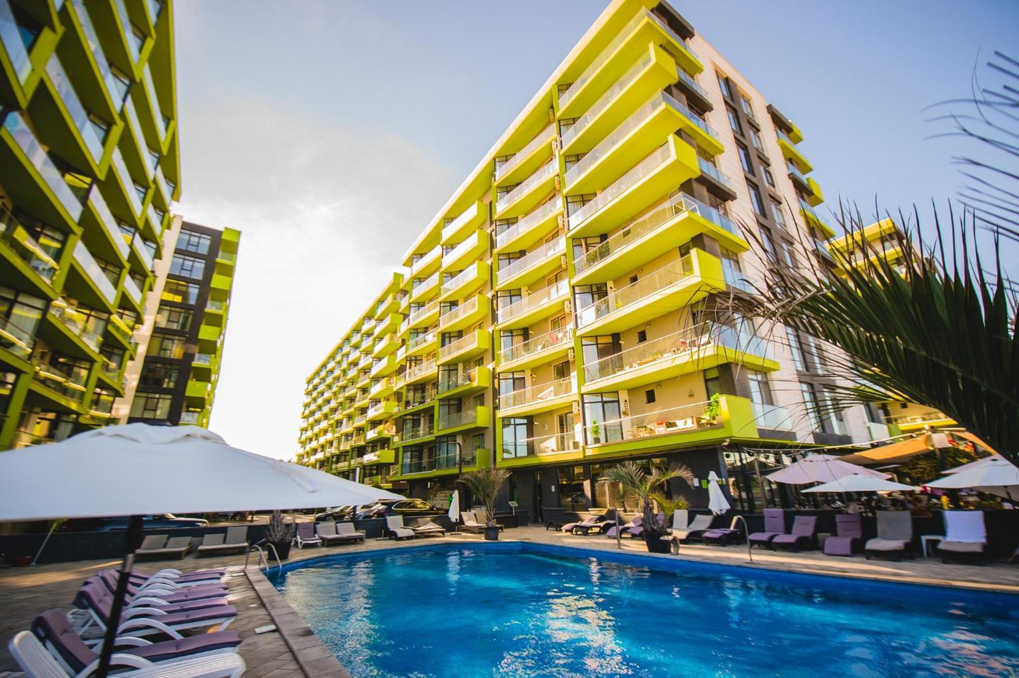Aquamarine - Pool & Spa Beach Resort Năvodari المظهر الخارجي الصورة